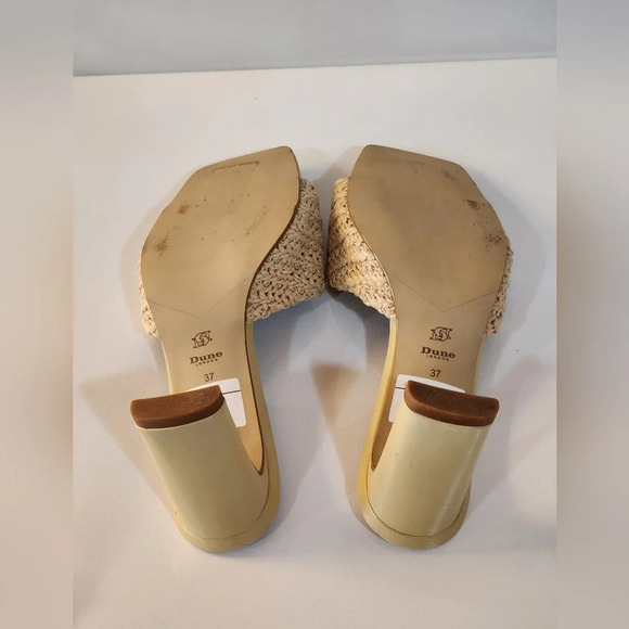 Dune London March Stylish Tan Mules Size 7 - Picture 11 of 13